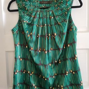 The Limited Sleeveless Vibrant Green Blouse Size S